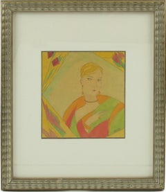 1920s Portrait Drawings and Watercolors