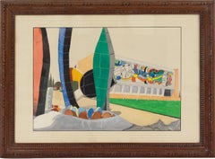 Cubist Drawings and Watercolour Paintings