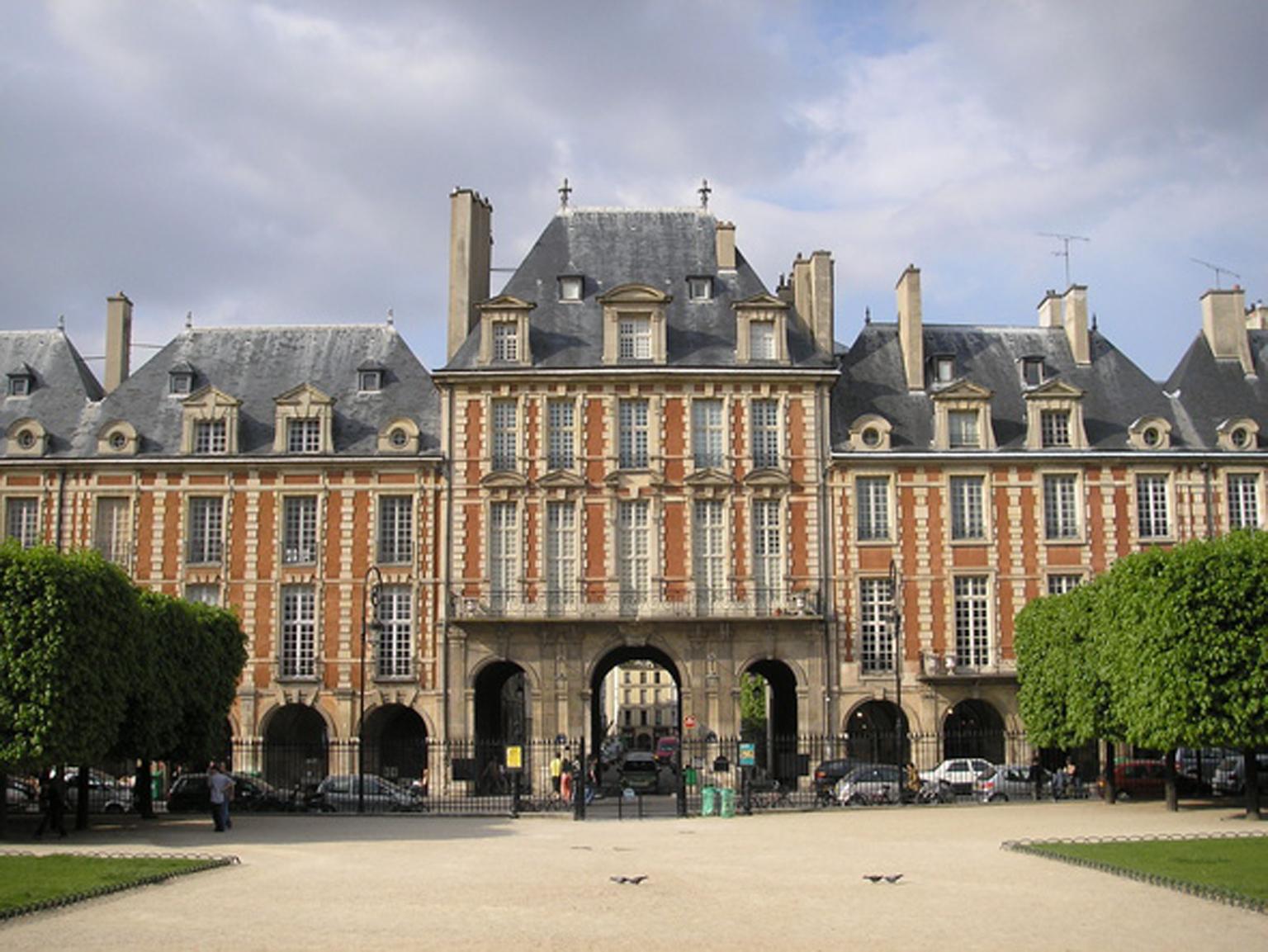 Original Architecture Sketches Study Drawing for Place Des Vosges in Paris 8
