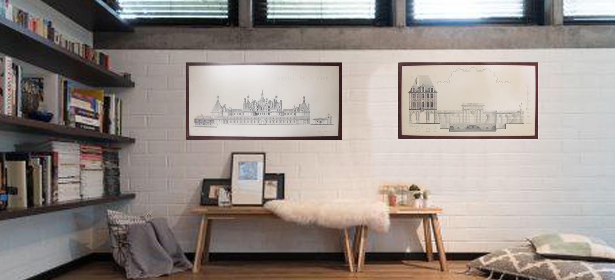 Original Architecture Sketches Study Drawing for Place Des Vosges in Paris - Renaissance Art by Unknown