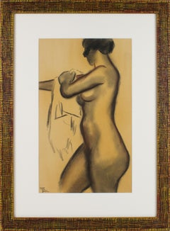 Paper Nude Drawings and Watercolors