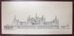 Original Architecture Sketches Study Drawing for French Renaissance Buildings