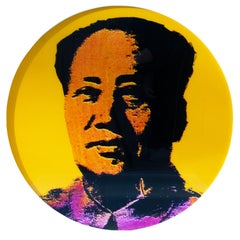 After Andy Warhol 1970 Oversized Lightbox, Mao Tse Tung Silkscreen Acrylic Print