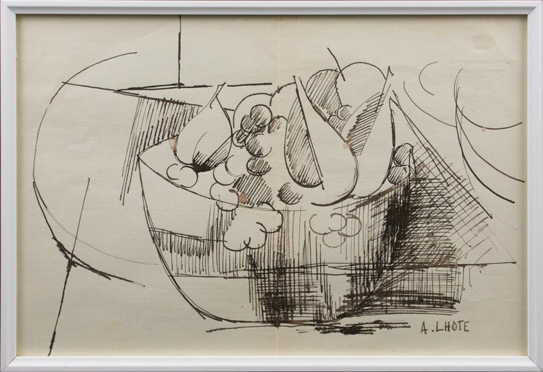 André Lhote Cubist Composition Pen Drawing circa 1910 For Sale 6