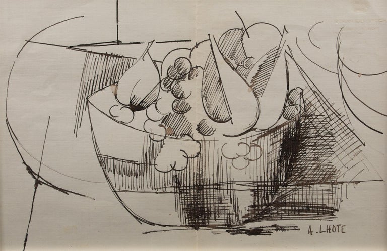 André Lhote Cubist Composition Pen Drawing circa 1910 For Sale 7