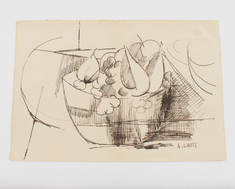 André Lhote Cubist Composition Pen Drawing circa 1910 For Sale 10