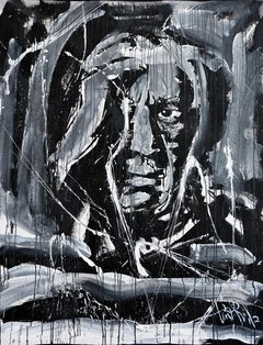 Luis Miguel Valdes, "Picasso" I, acrylic on canvas, Cuban art, portrait Pablo