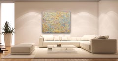 "Sanibel Tide" mixed media, oil paint, silk paper by Anne Novado