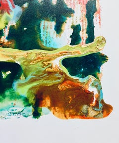 Work n. 3 from series 10.8 "Vitae Aqueous" by Azarezart, fluid acrylic