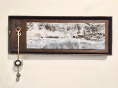"In The Balance" by Stephen Datz,  wall sculpture, mixed media