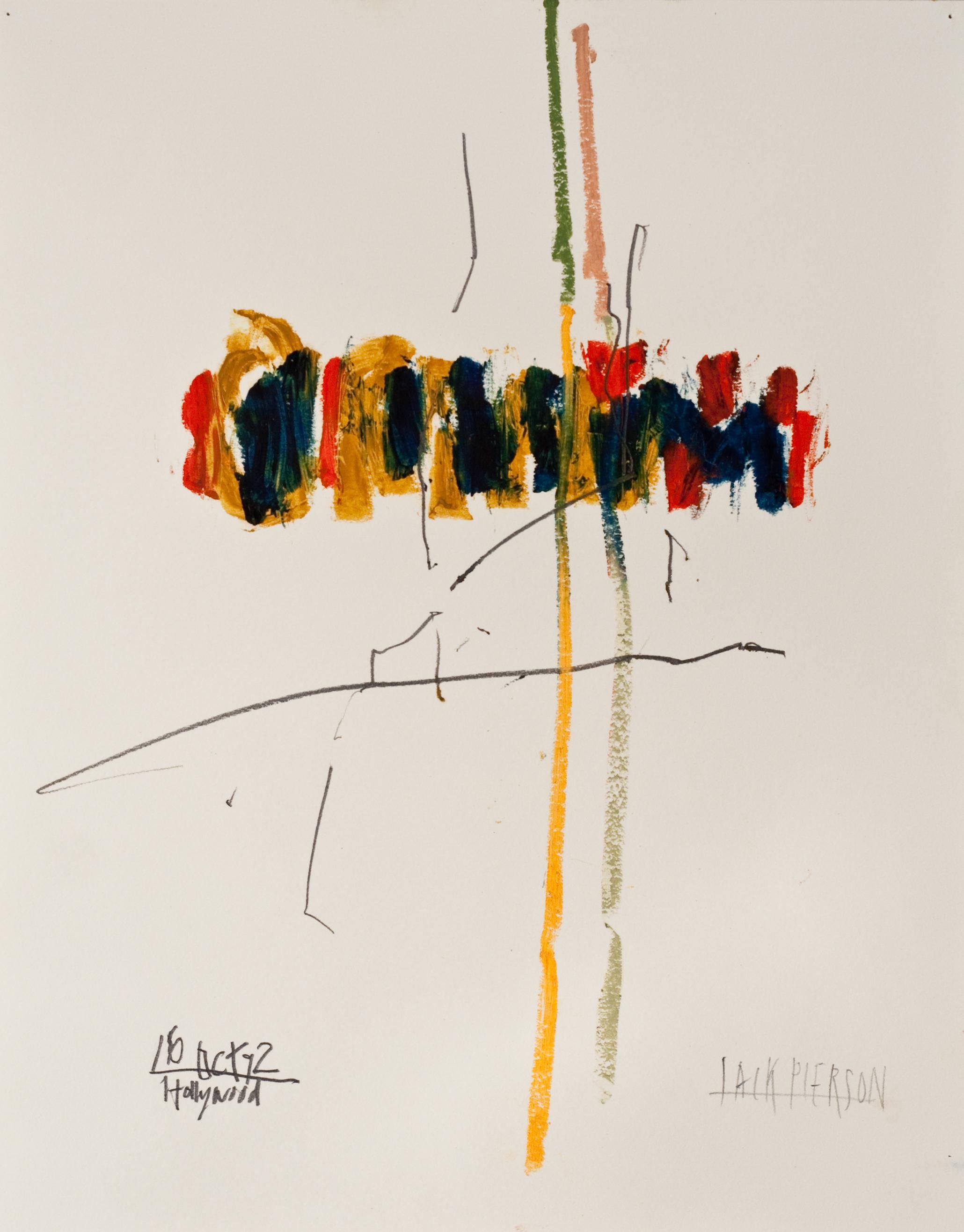 Jack Pierson Abstract Drawing - No Title (Hollywood, 16 October 1992)