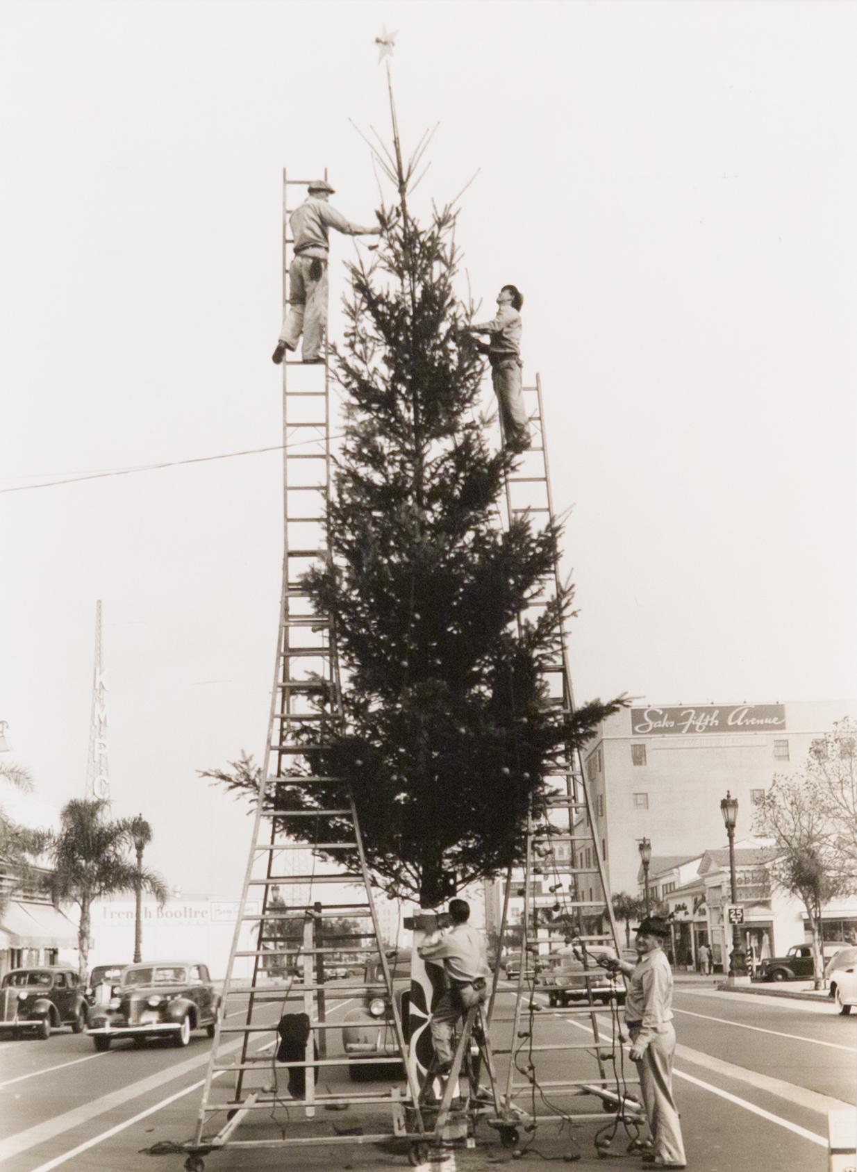 Underwood and Underwood Black and White Photograph - Wilshire Blvd, Los Angeles