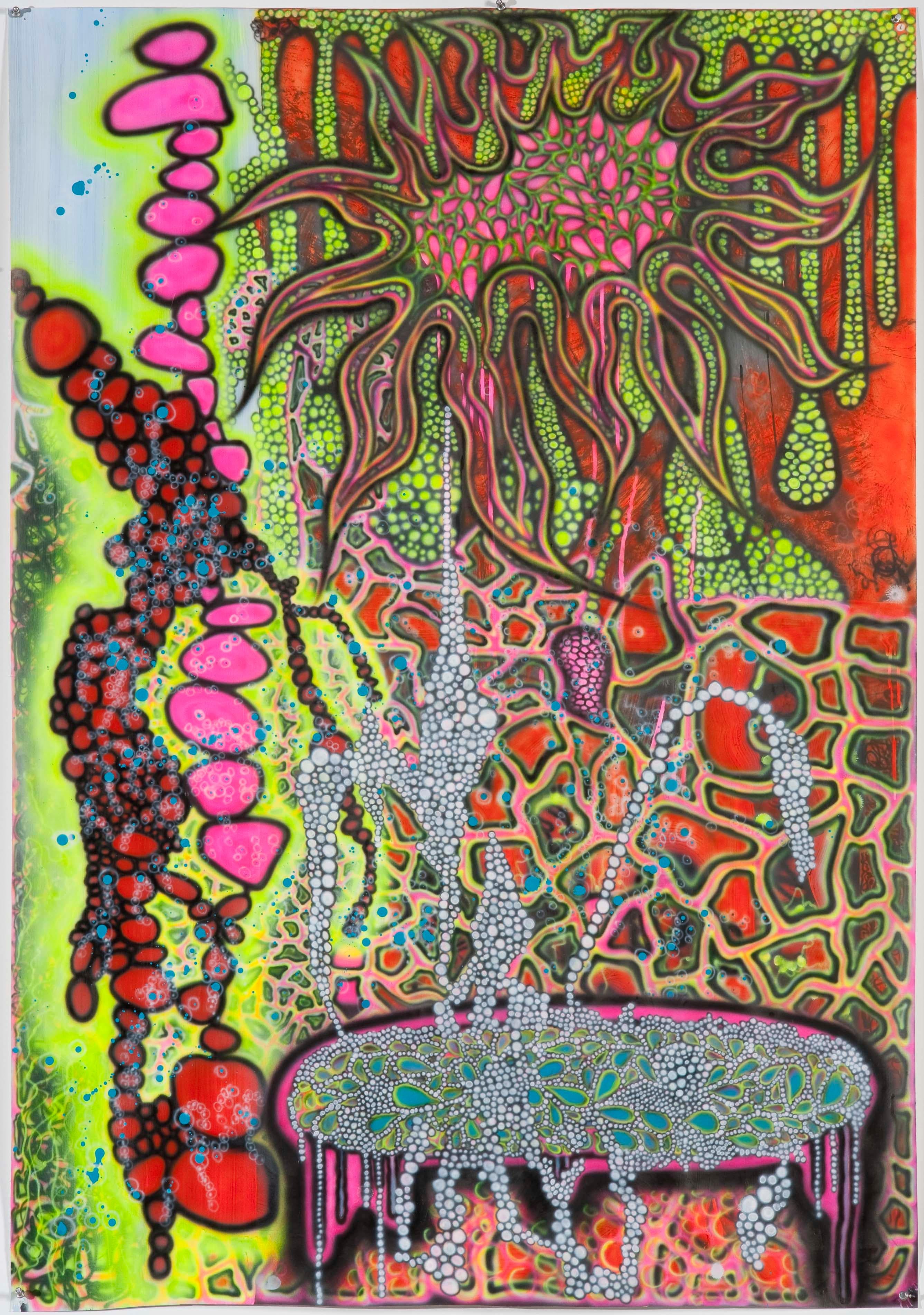 Laurie Steelink Abstract Drawing - The Wishing Well
