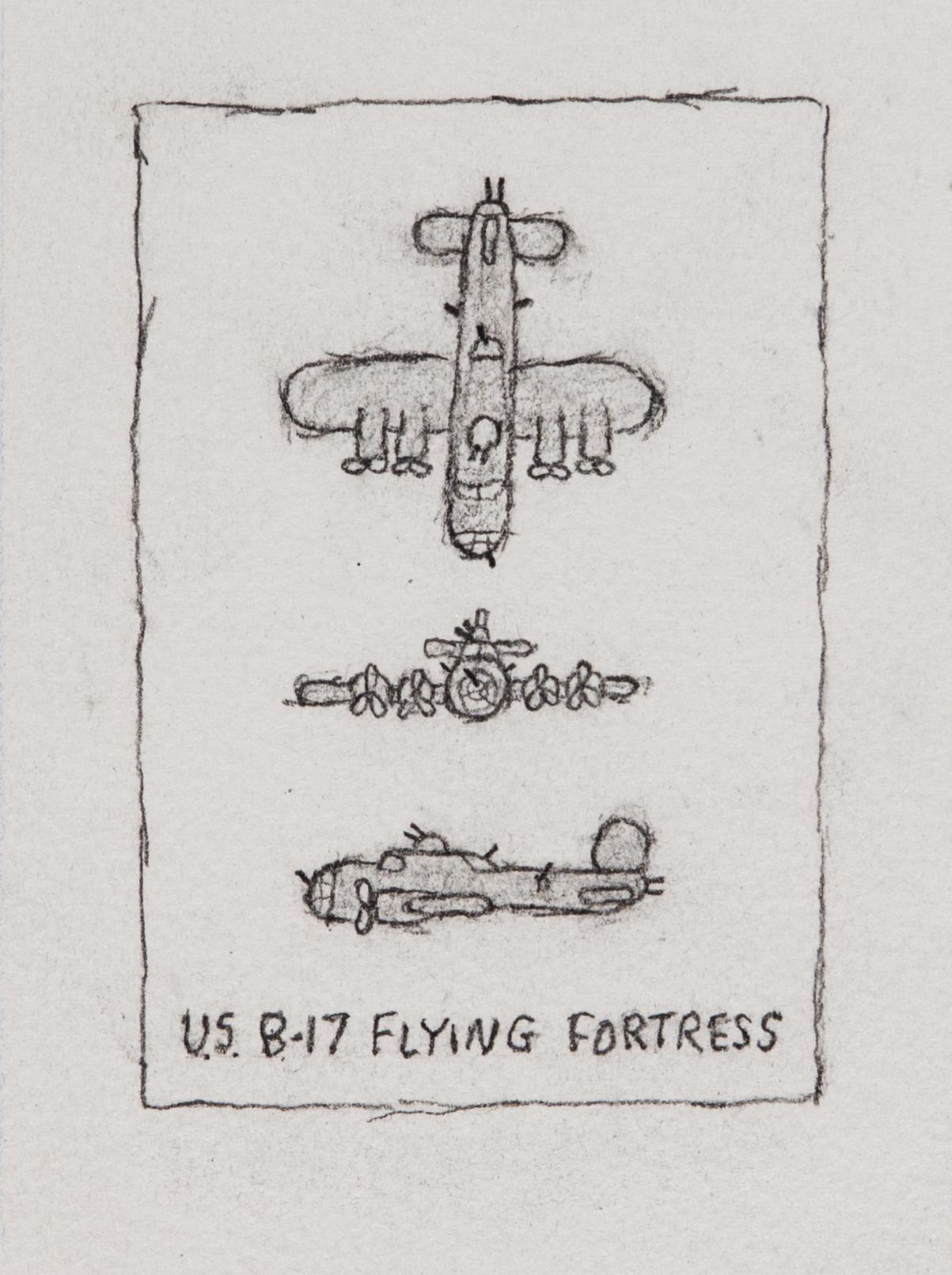 William Anthony Figurative Art - U.S. B-17 Flying Fortress