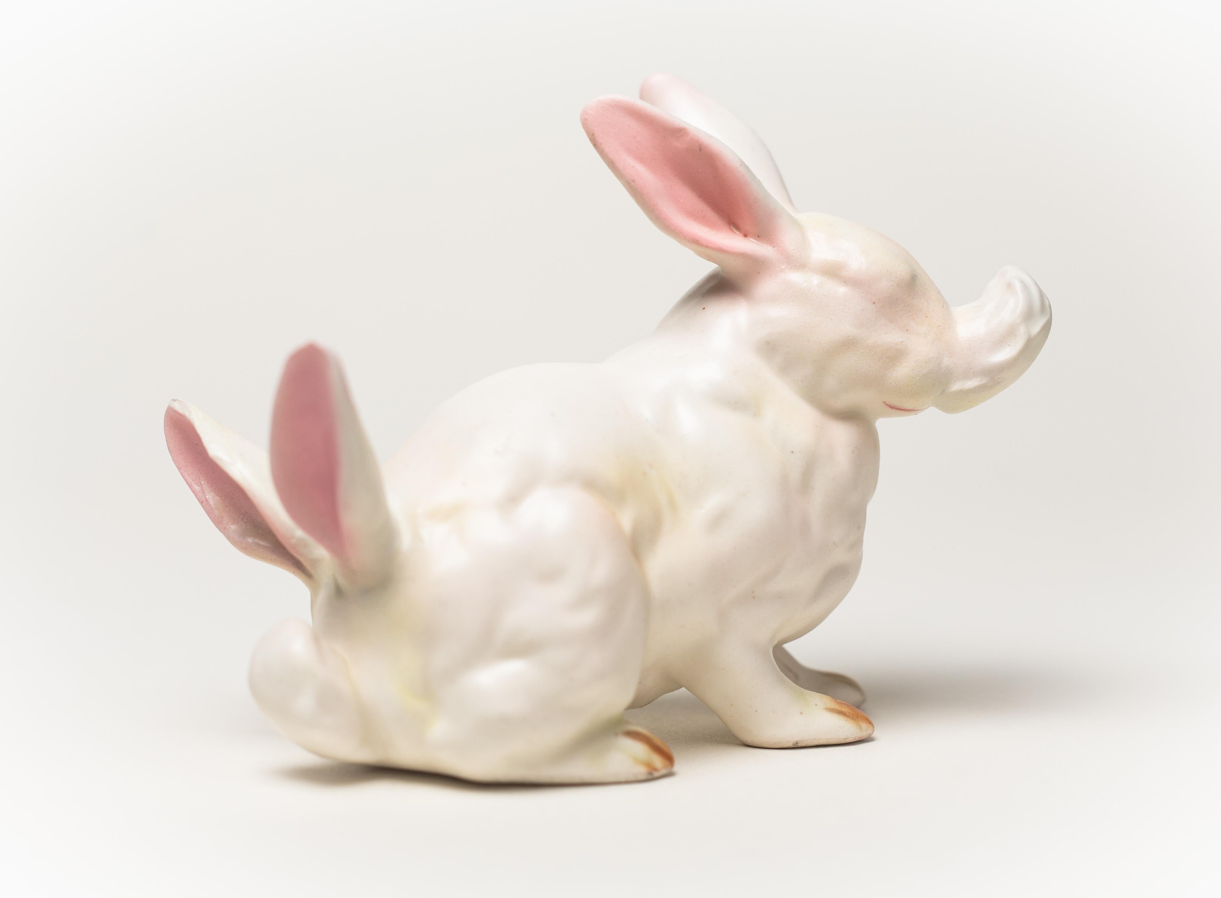 White Rabbit, No. 8 - Sculpture by Debra Broz