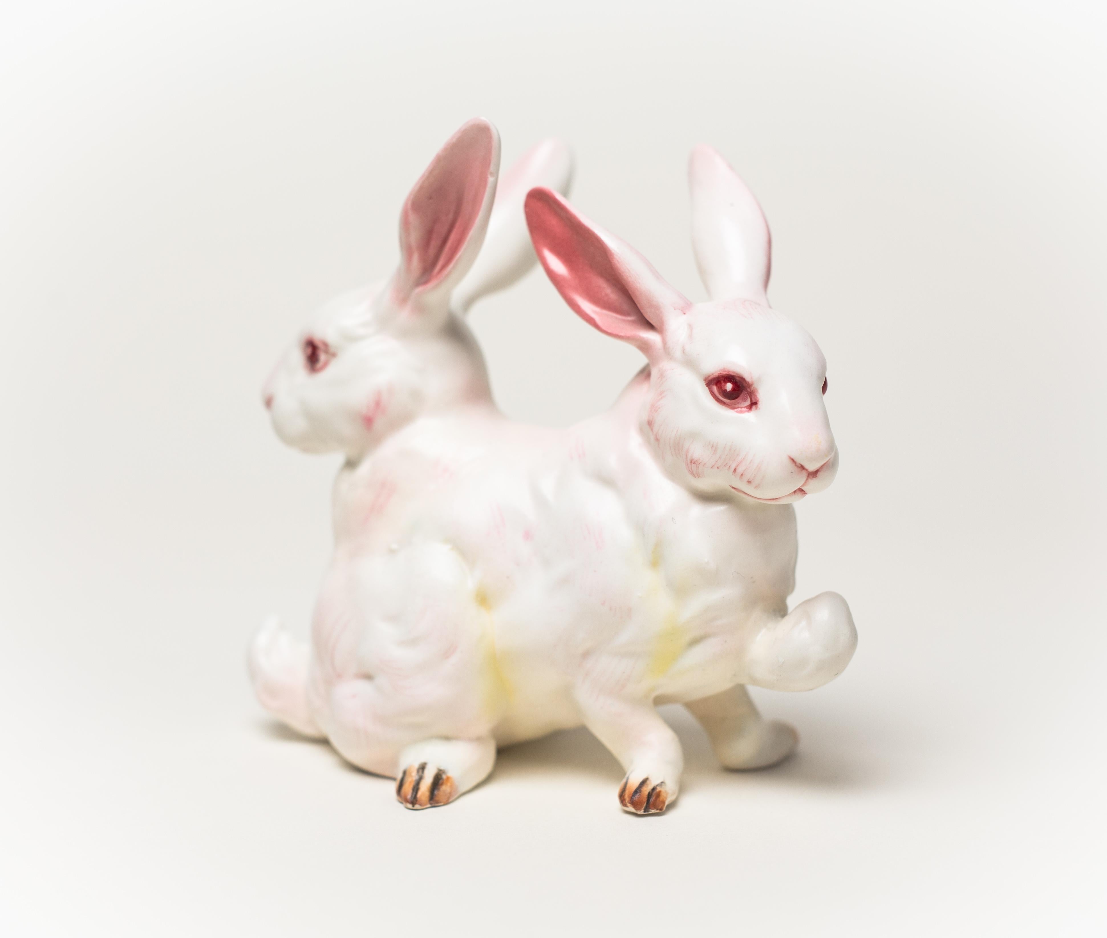 White Rabbit, No. 3 - Sculpture by Debra Broz