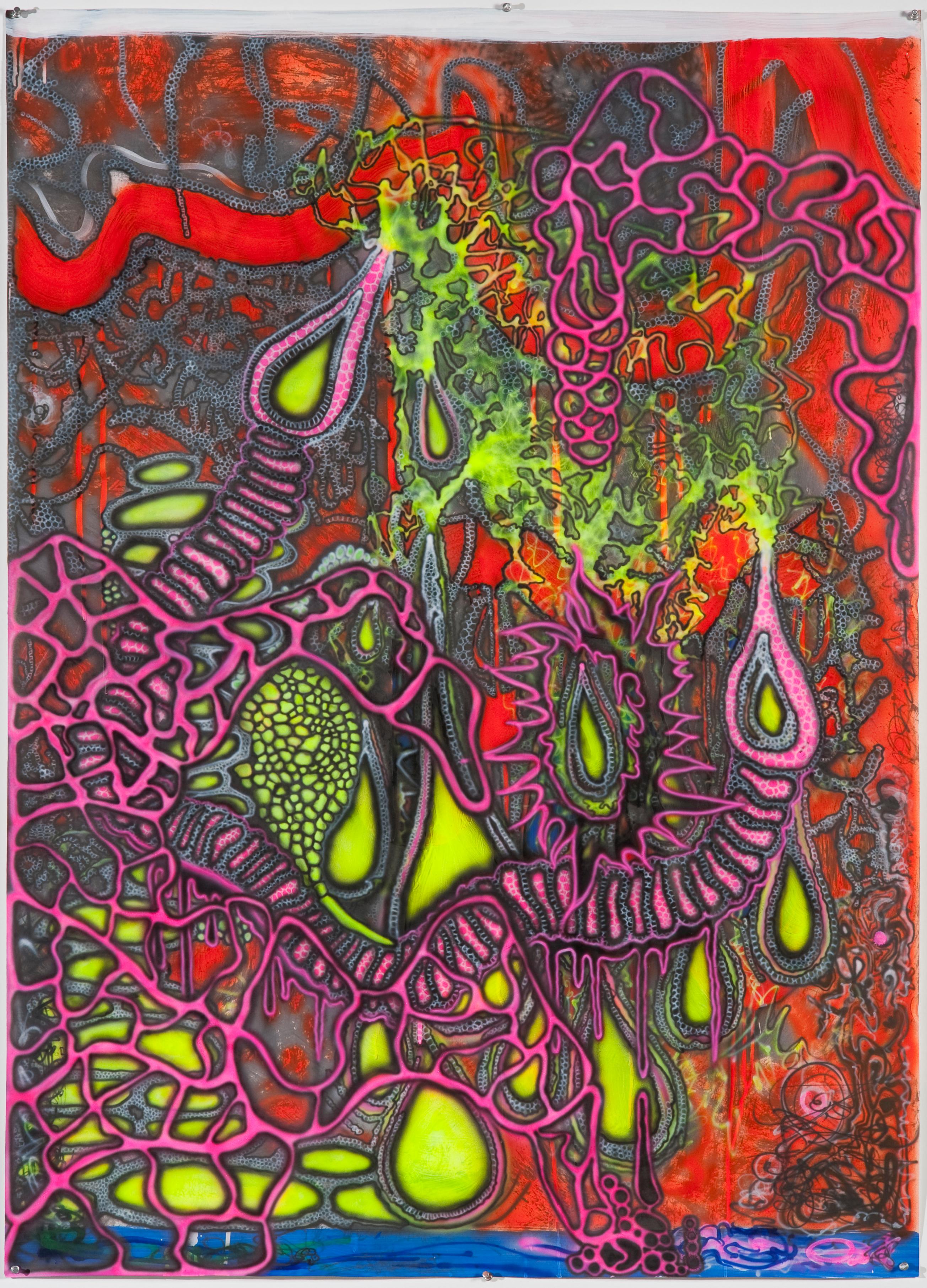 Laurie Steelink Abstract Drawing - Ring of Fire