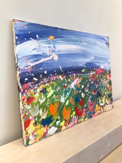 Brendan Cass, Epe, Acrylic on Canvas, 2008, landscape painting, tulip field