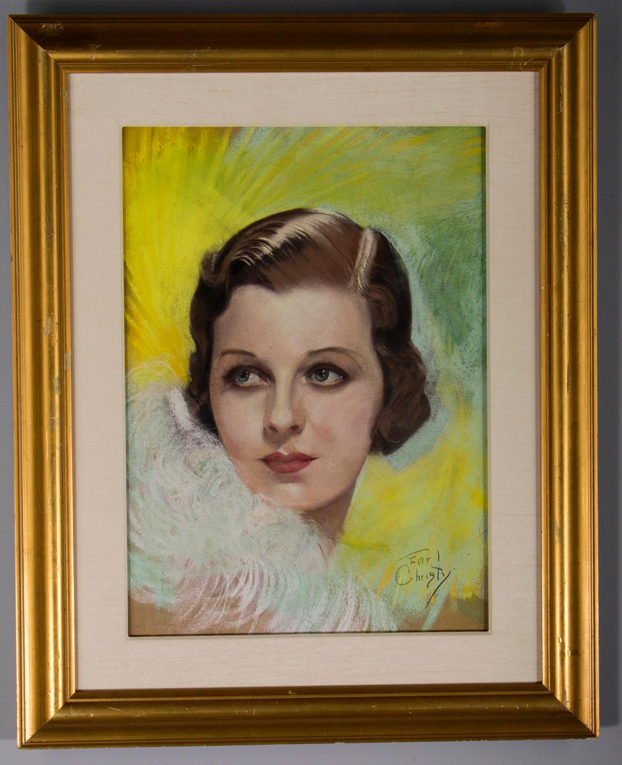 Earl Christy Portrait Painting - Margaret Sullavan for Photoplay Magazine