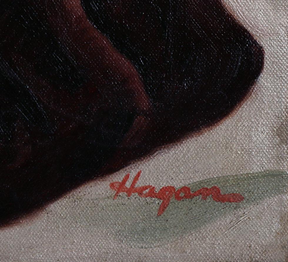 Eine Vision in Rot (Art déco), Painting, von Hagan