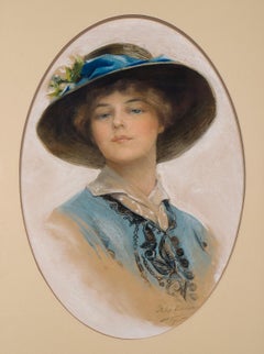 Dame in Blau