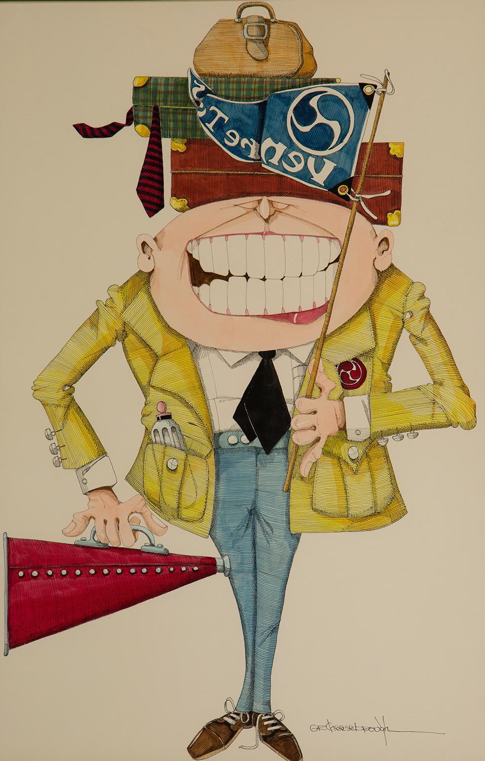 G.R. Cheesebrough Figurative Art - The Tour Guide