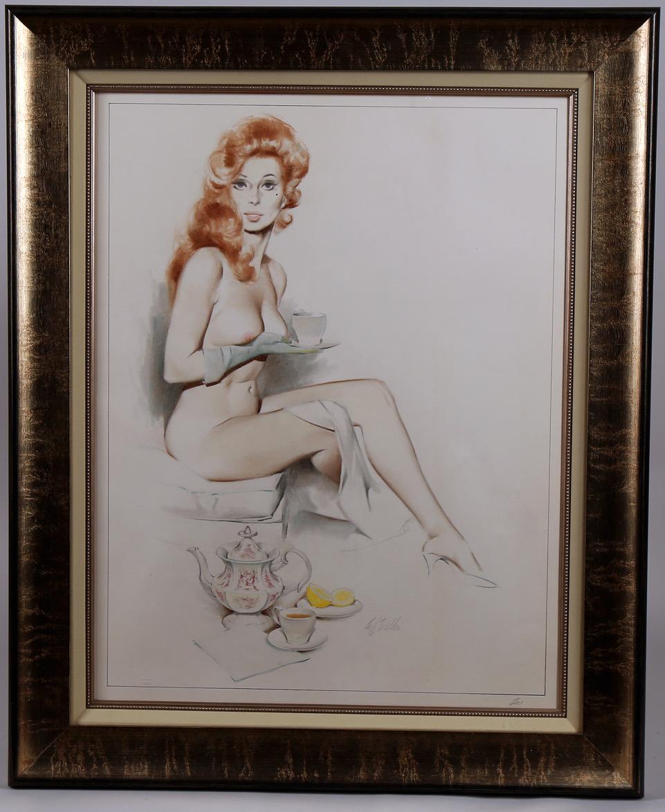 Nude at Teatime - Other Art Style Art by Fritz Willis
