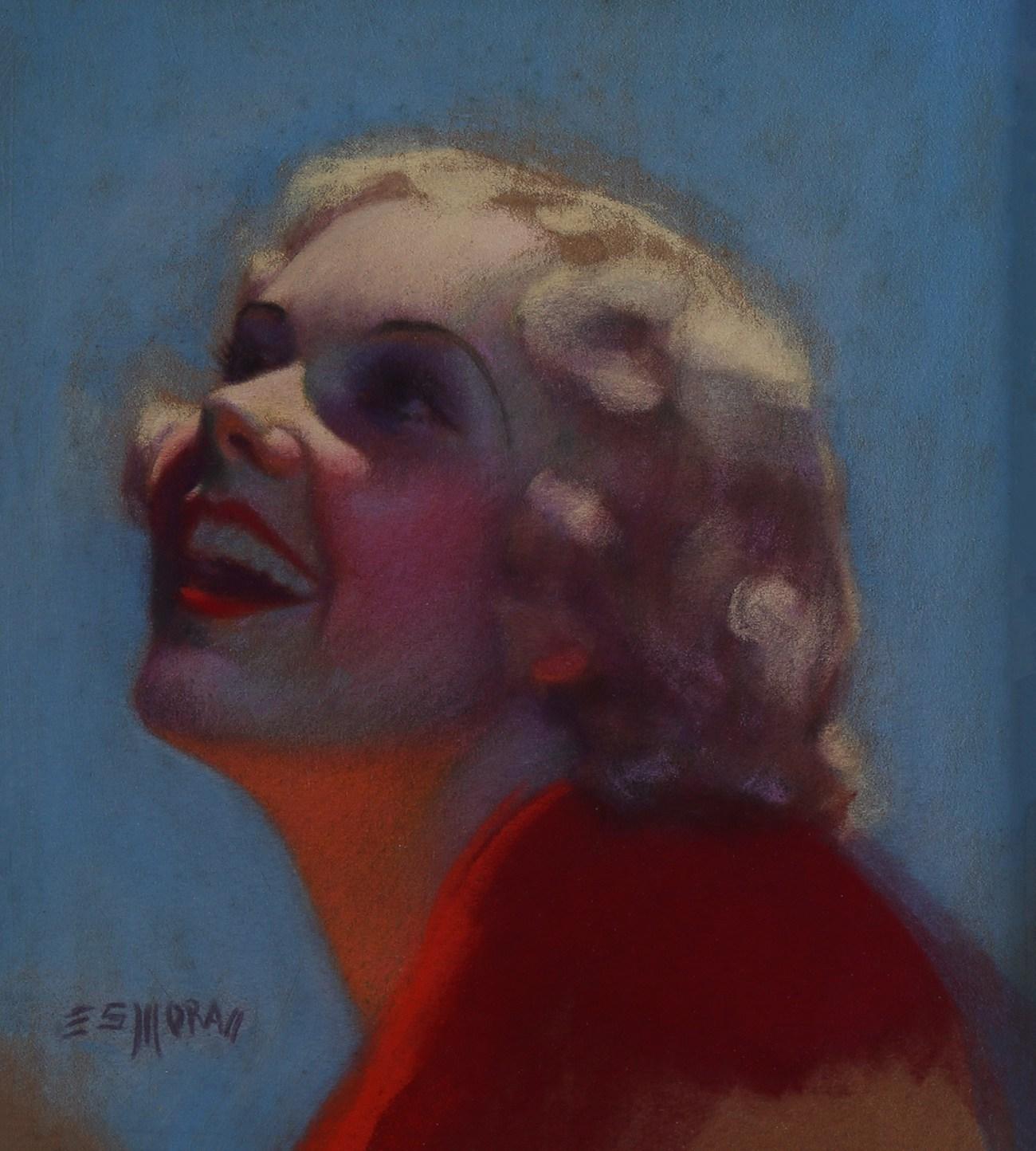 Earl Moran Portrait - Blonde Chorine
