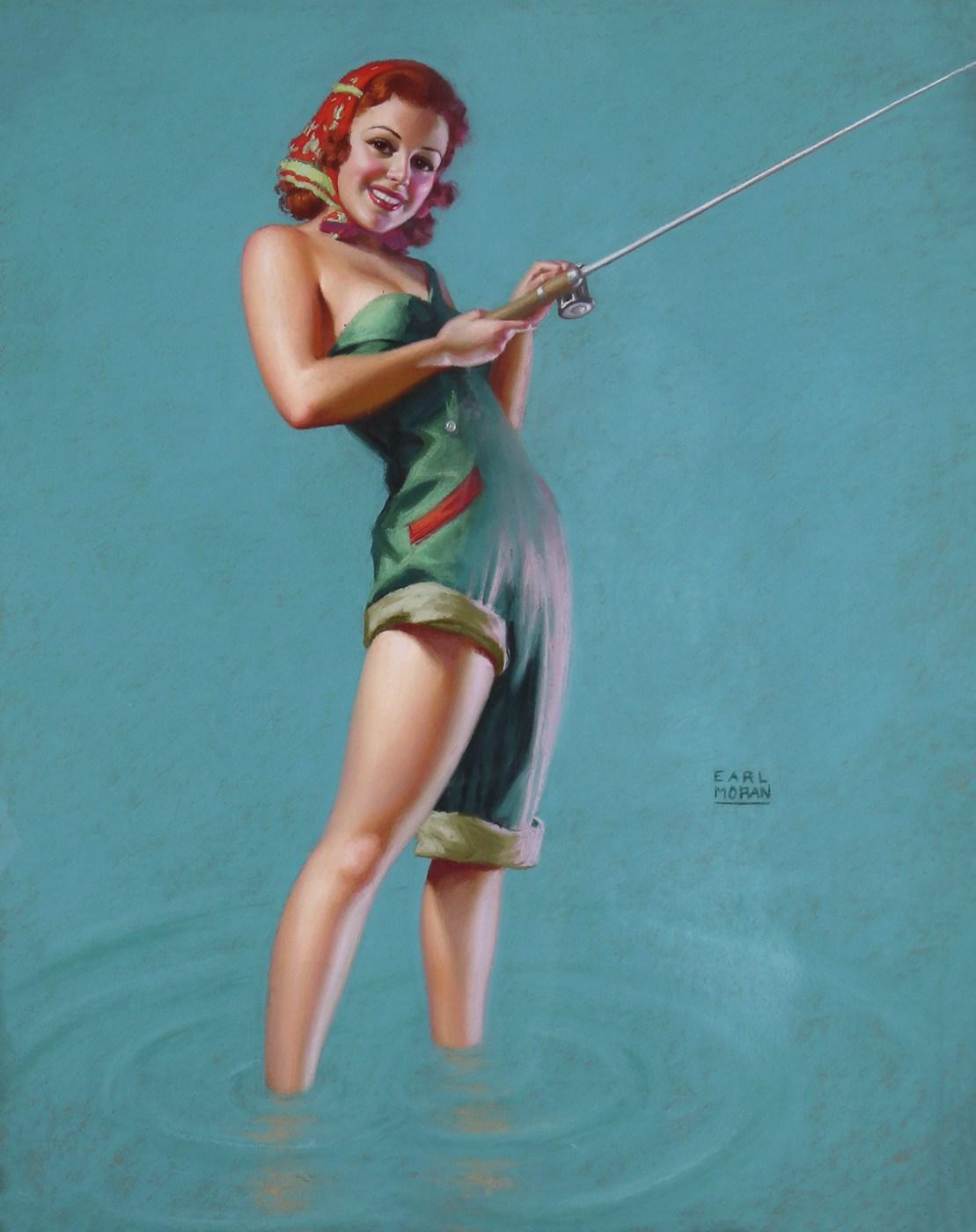 Fisherman's Luck - Art by Earl Moran 