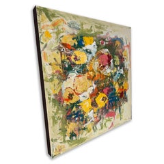 Walter Redondo "Flower Patch" Oil on Canvas Painting