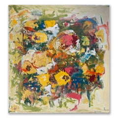 Walter Redondo "Flower Patch" Oil on Canvas Painting