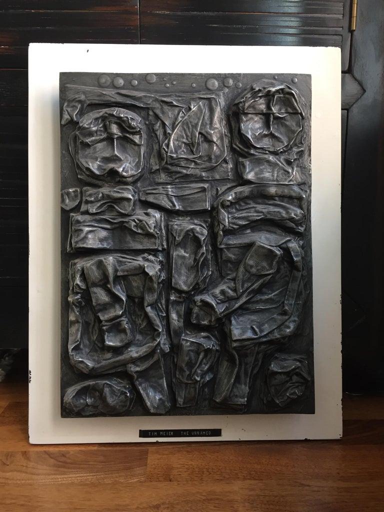 Mid-Century Brutalist Wall Sculpture , Untitled Tim Meier, artist  For Sale 2