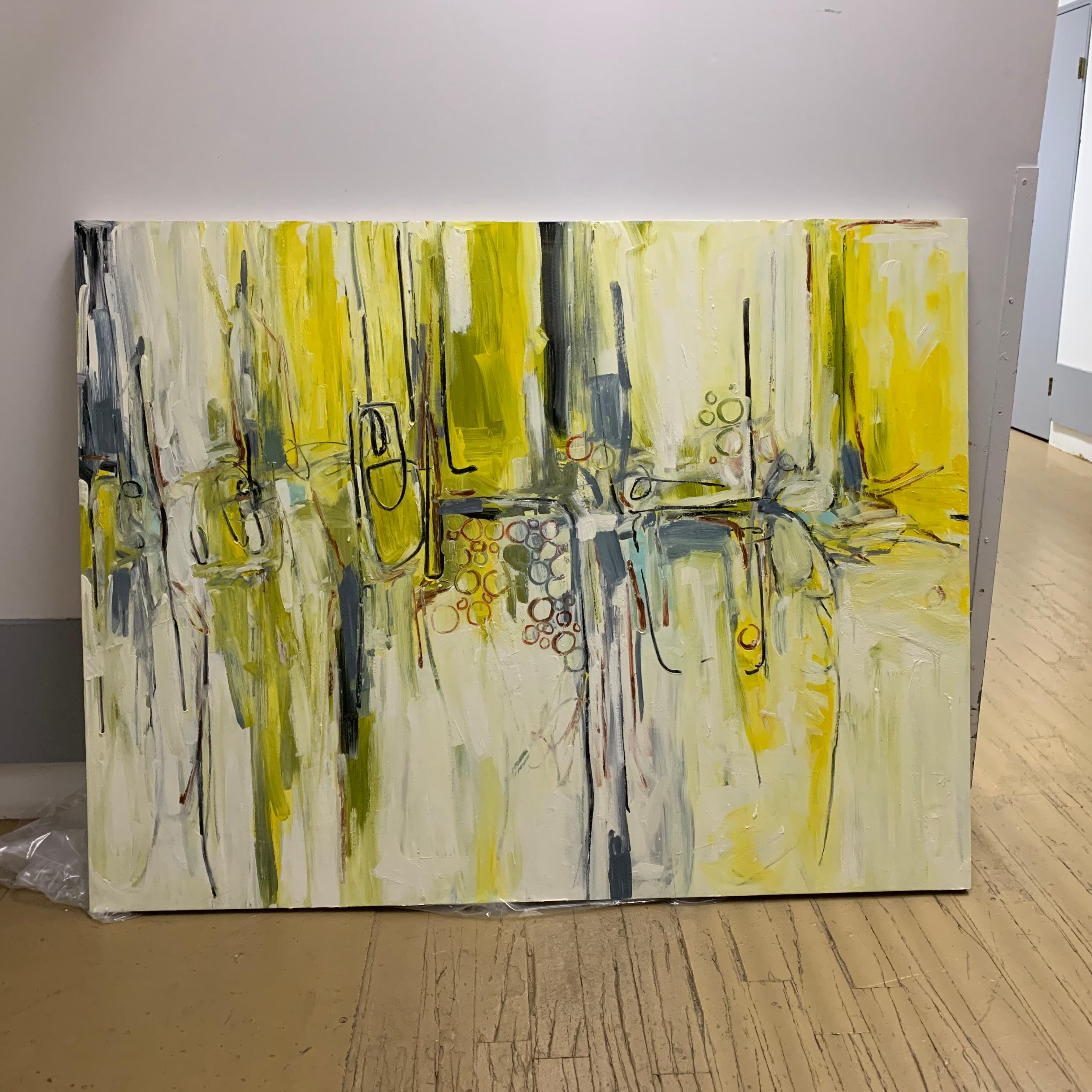 Lisa Kowalski  Abstract Painting - Extra Large Abstract Oil Painting Lisa Kowalski