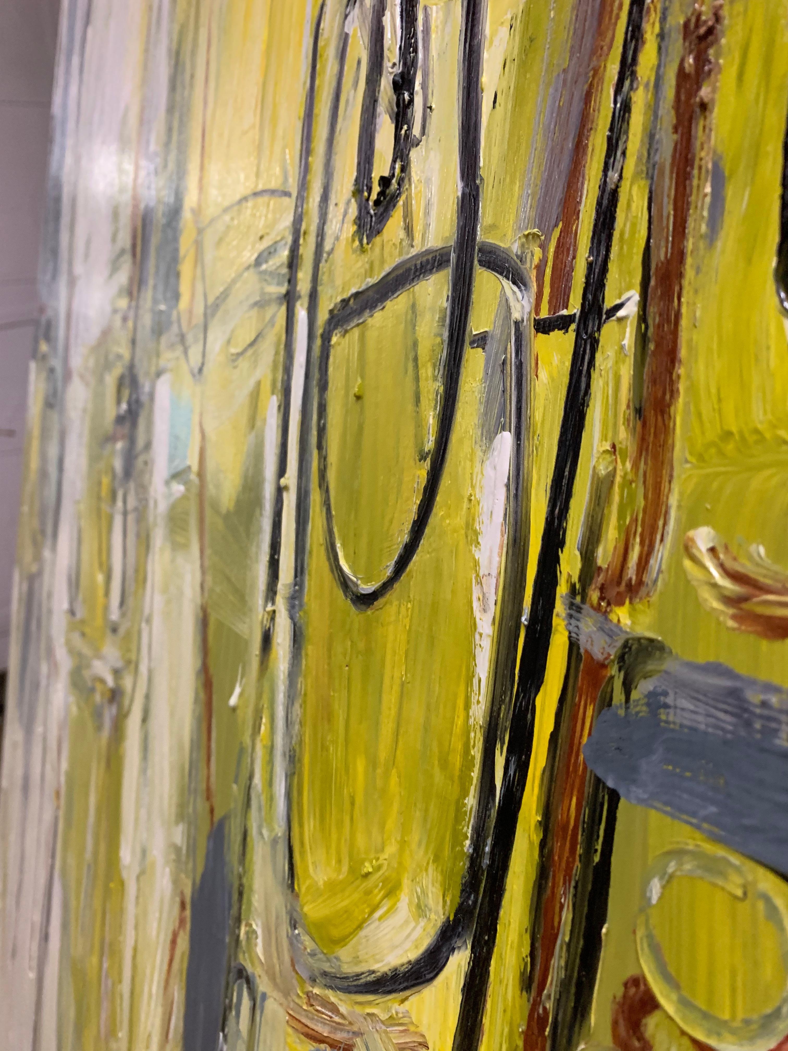 Extra Large Abstract Oil Painting Lisa Kowalski For Sale 7