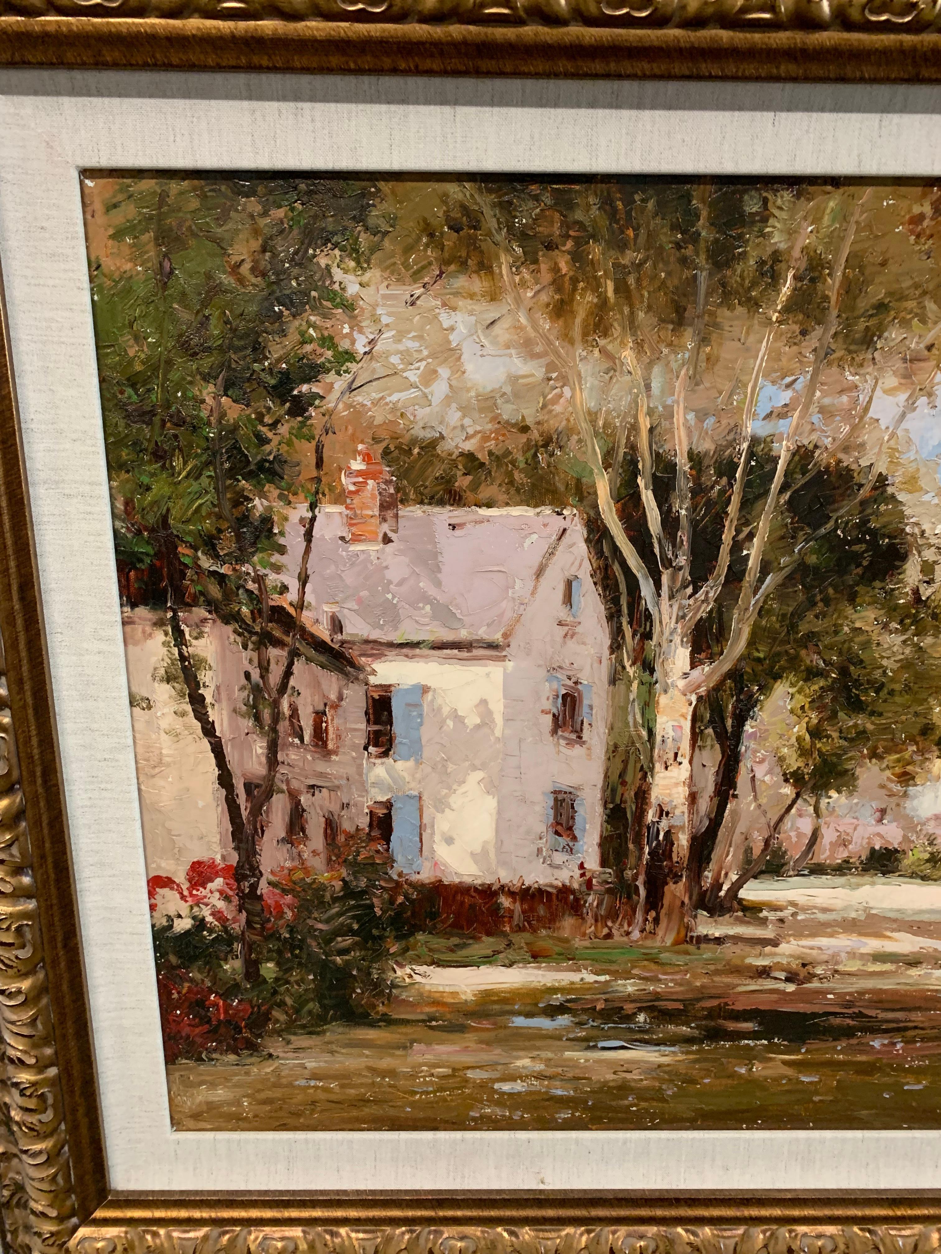 S. Razin - Landscape 20th Century Oil Painting, Razin For Sale at ...