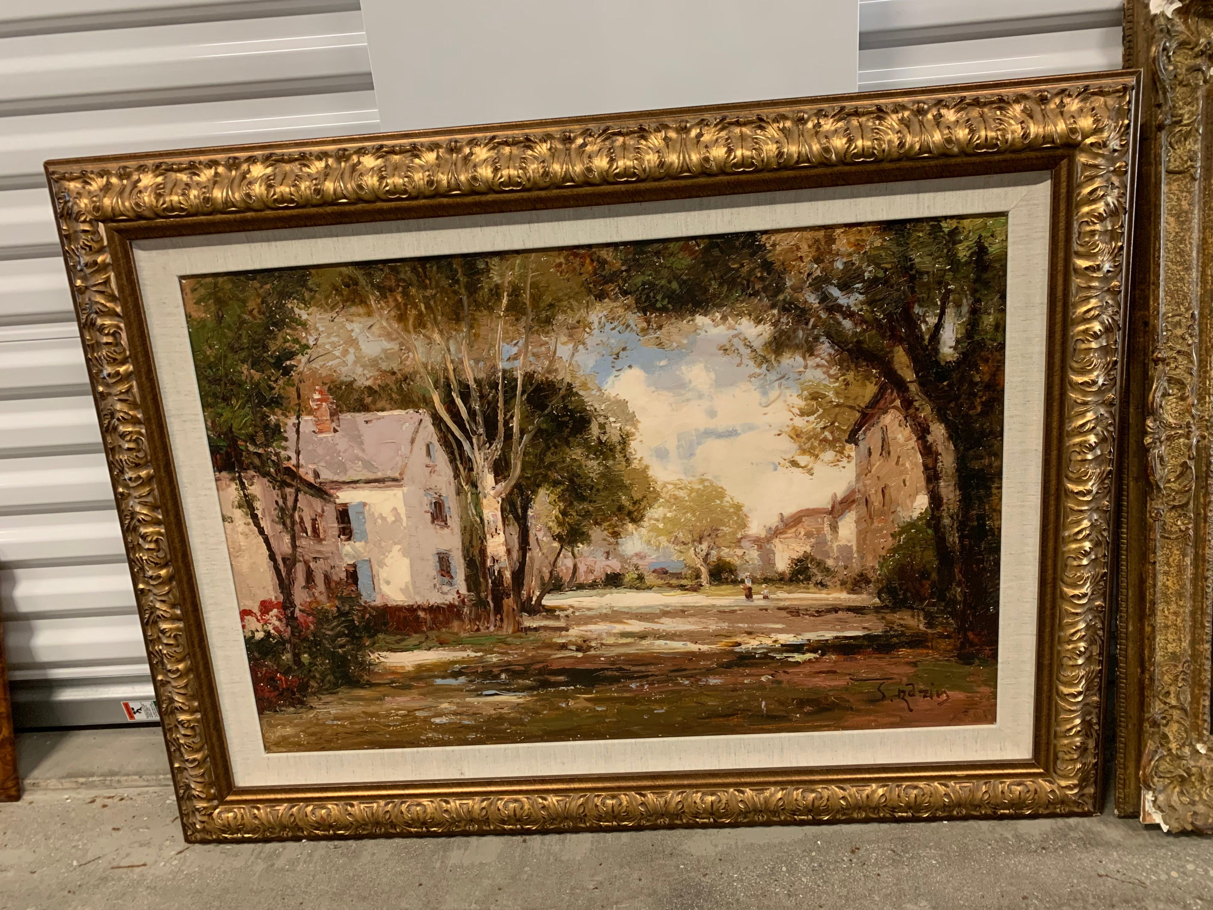S. Razin - Landscape 20th Century Oil Painting, Razin For Sale at ...