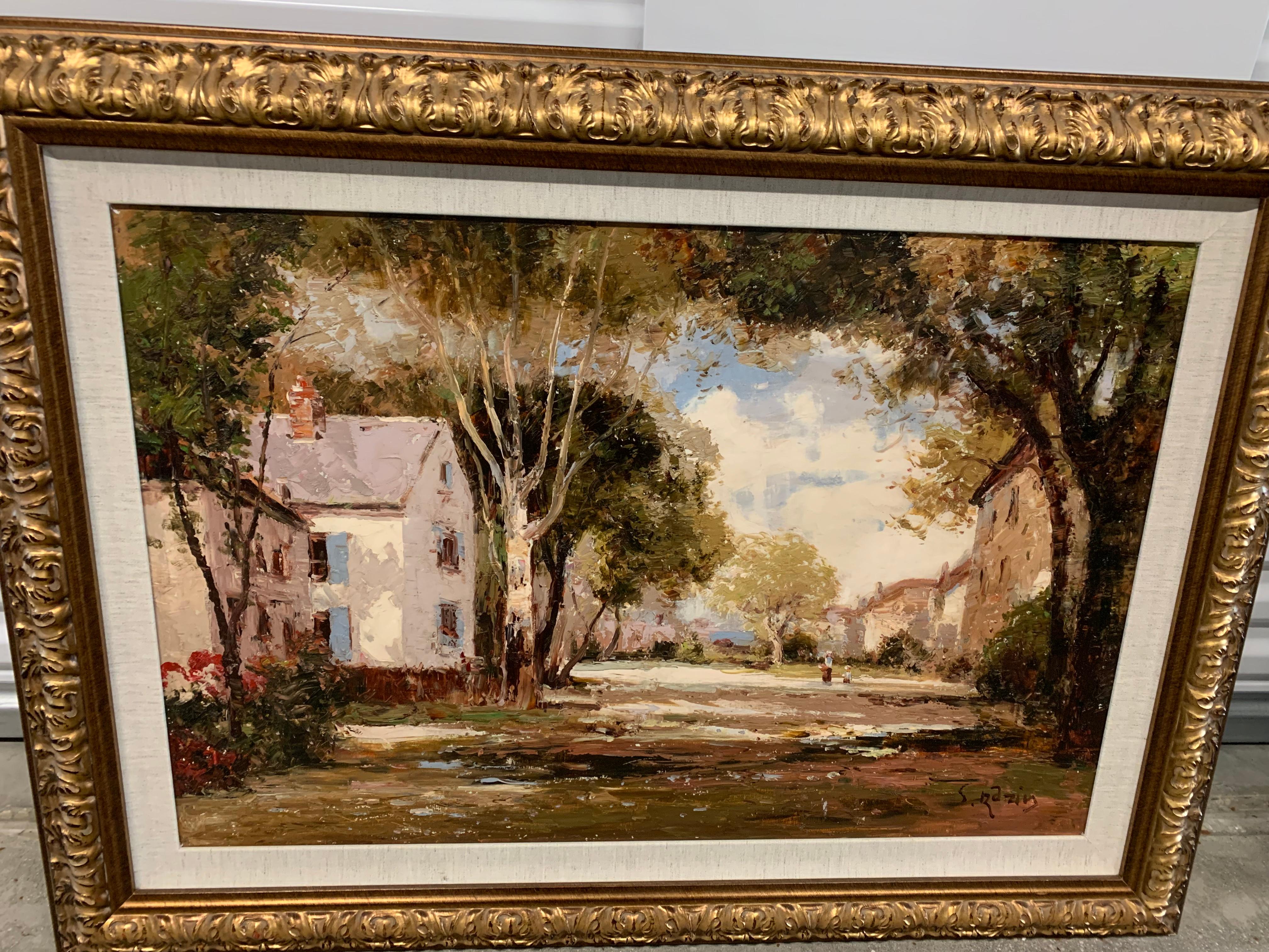 S. Razin - Landscape 20th Century Oil Painting, Razin For Sale at ...