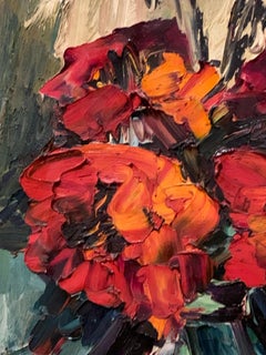 Large Mid-Century Expressionist Oil Painting,  Irene Smoller