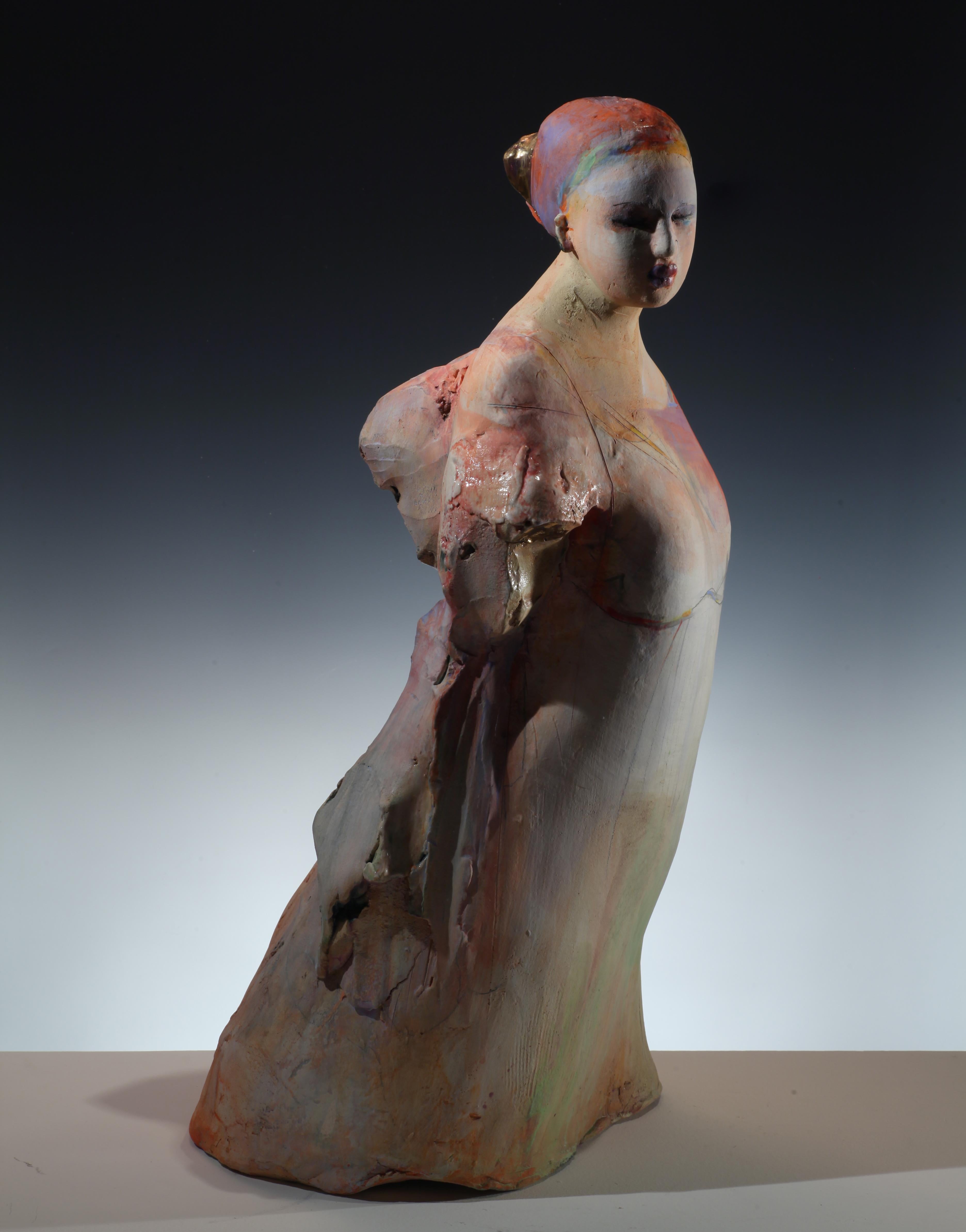 Michelle Gregor Figurative Sculpture - Guardian