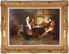 Antique Oil Painting on Panel by Charles Martin Hardie RSA 