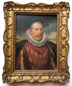 Portrait à l'huile de H Herkomer:: Angleterre:: datant d'environ 1887