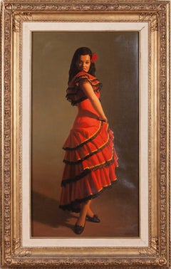 Portrait Painting of a Spanish Dancer by Reza Samimi