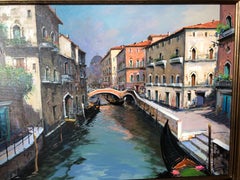 Oil Painting 'Venetian Scene' by Antonio Ianicelli, Italy, circa 2012