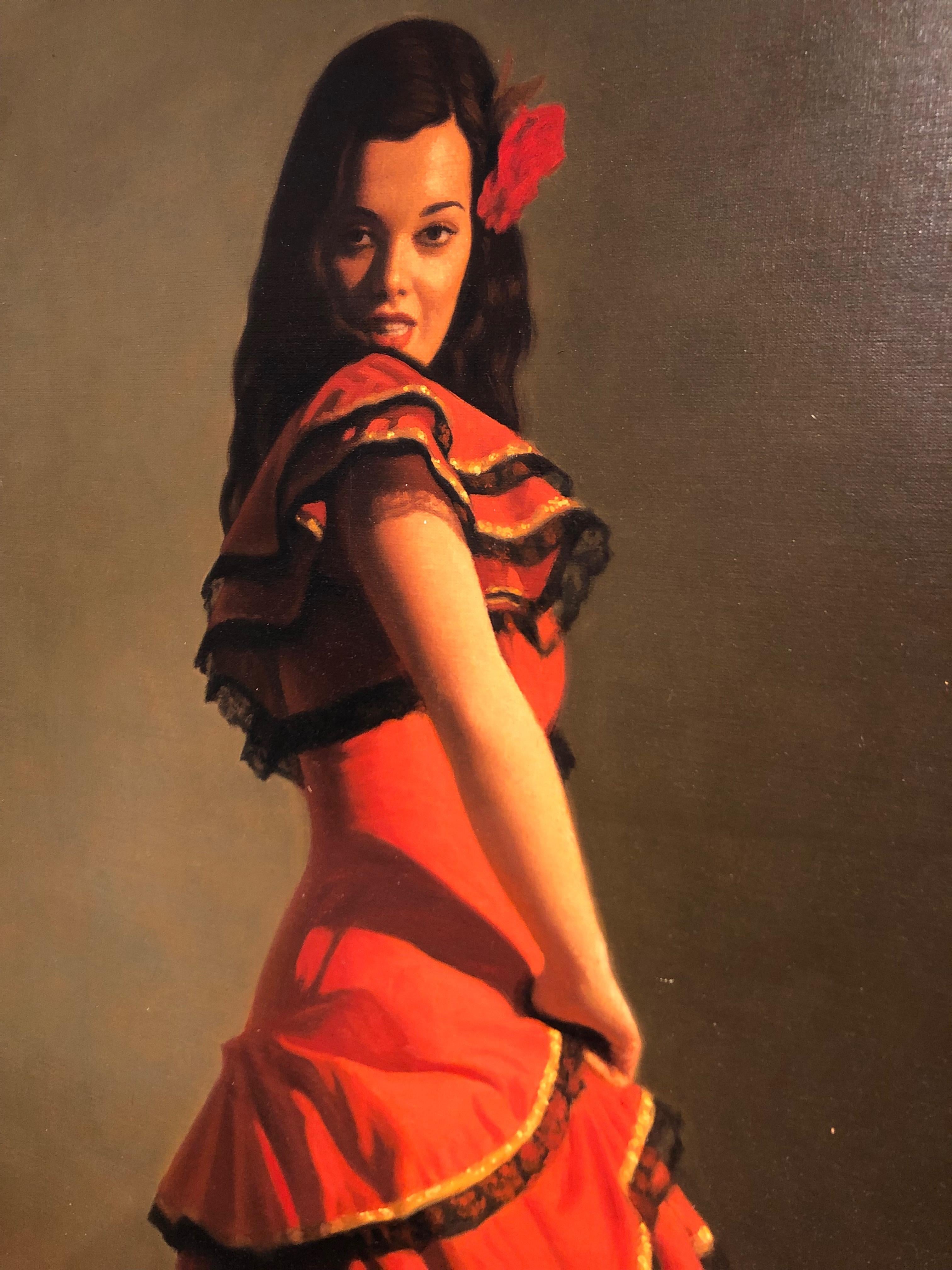 Portrait Painting of a Spanish Dancer by Reza Samimi 1