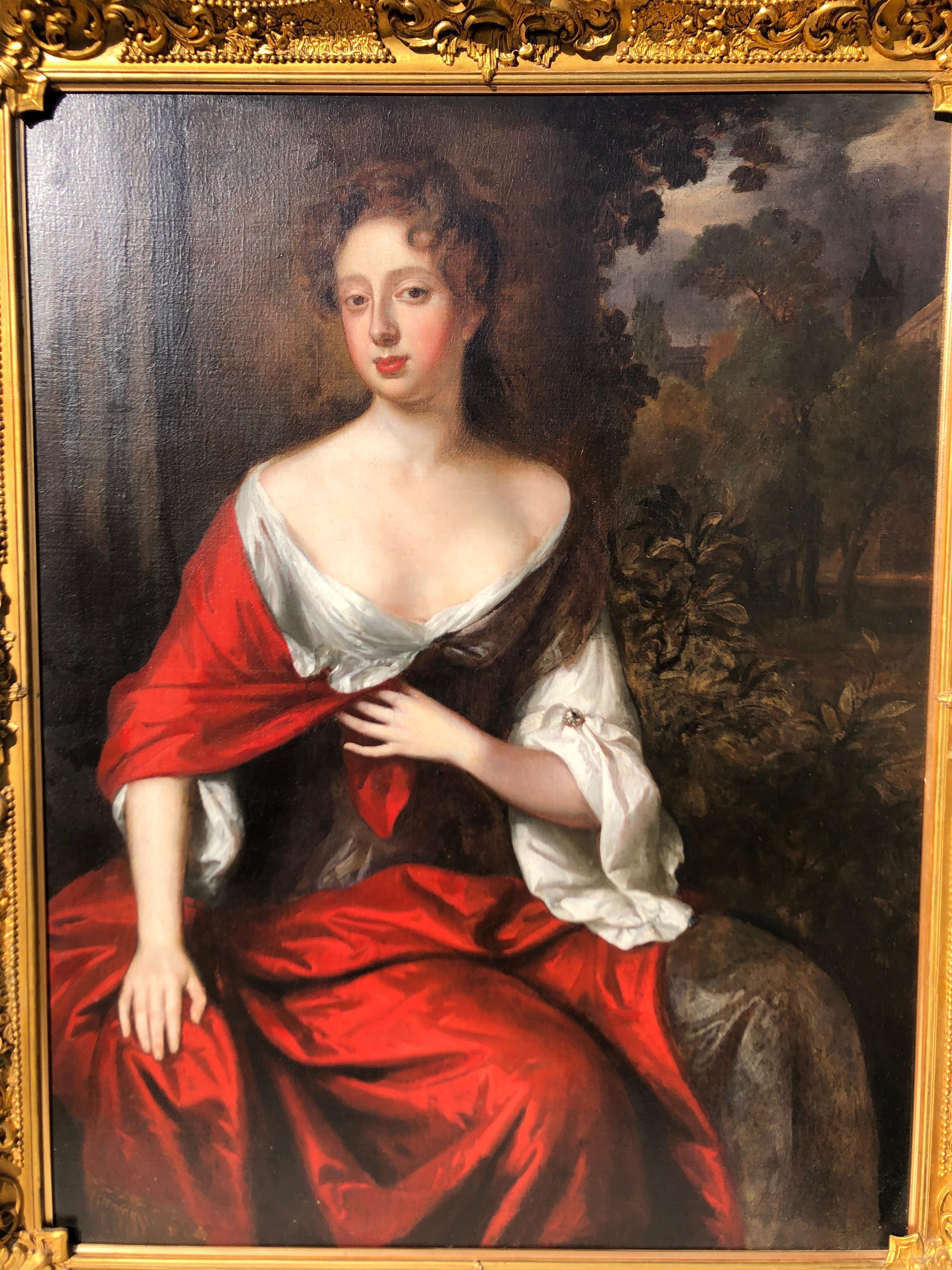 lady in red painting 1618