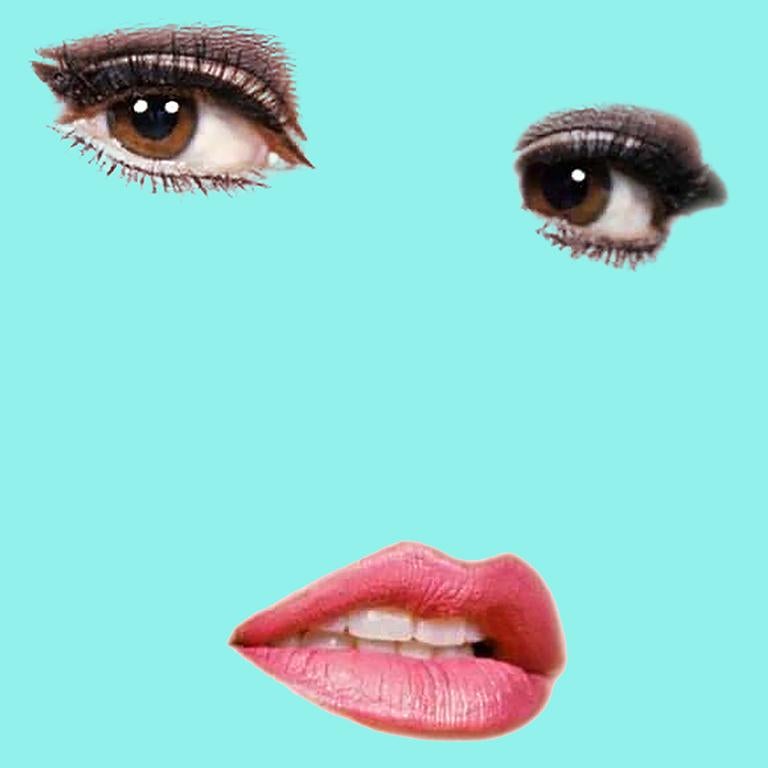 Photographie de portrait « Raquel » (Tiffany Blue) de style pop art gallois en vente 1