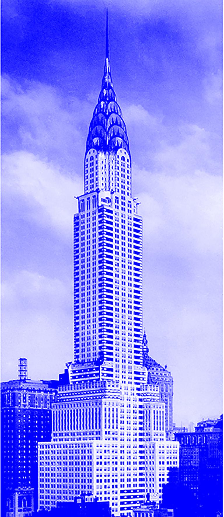 Claire Clarkson Color Photograph - "Blue Chrysler" Building Photograph Art Deco  