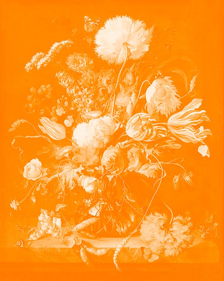 "Vase of Flowers Orange" After Jan Davidsz. de Heem Tulips photograph
