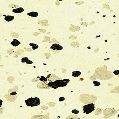 "Abstract Composition VI" in Cream Grey Black Modern Art Spots