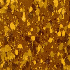 "Abstract Composition X" in Brown and Tan Modern Art Spots